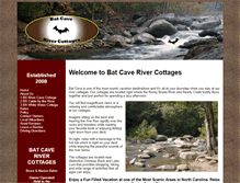 Tablet Screenshot of batcaverivercottages.com